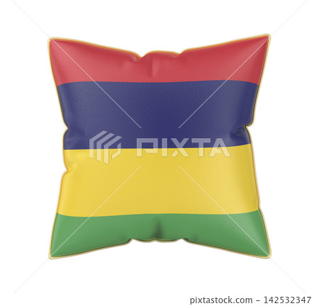 Pillow with the flag of Mauritius Pillow with the flag of Mauritius 142532347