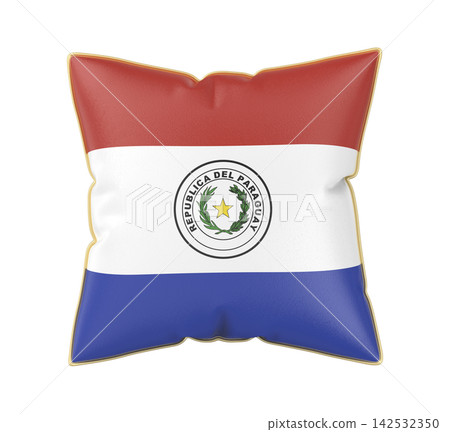 Pillow with the flag of Paraguay Pillow with the flag of Paraguay 142532350