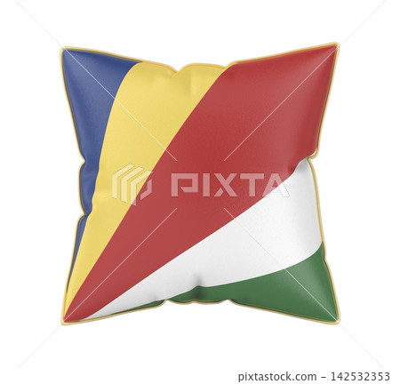 Pillow with the flag of Seychelles Pillow with the flag of Seychelles 142532353