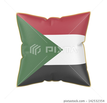 Pillow with the flag of Sudan Pillow with the flag of Sudan 142532354