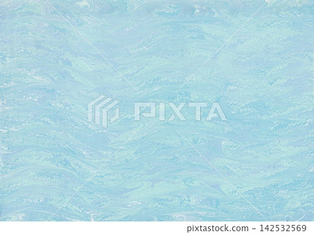 Light blue Ebru marble wave pattern abstract background Light blue Ebru marble wave pattern abstract background 142532569