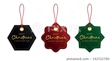 set of different christmas paper tag labels isolated vector illustration set of different christmas paper tag labels isolated vector illustration 142532780