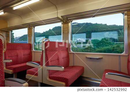 Sanriku Railway Rias Line - Box seat - Window view Sanriku Railway Rias Line - Box seat - Window view 142532992