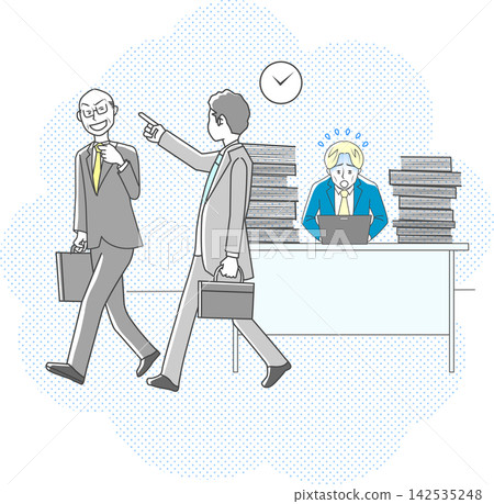 Power harassment, excessive demands, business people 142535248