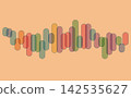 Abstract geometric pattern texture background using soft earth tones. 142535627