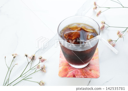 ice coffee with ice ice coffee with ice 142535781