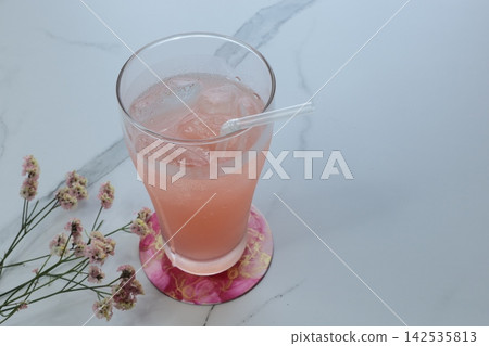 Cold juice with ice Cold juice with ice 142535813
