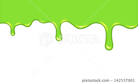 Frame material with glossy green liquid dripping, transparent background. Frame material with glossy green liquid dripping, transparent background. 142537001