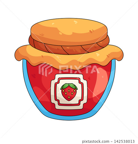 Illustration of strawberry jam Illustration of strawberry jam 142538013