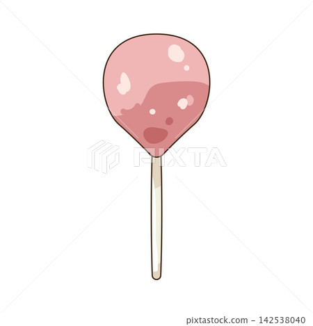 Illustration of pink helium balloon Illustration of pink helium balloon 142538040