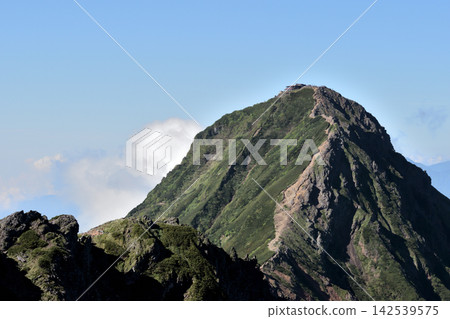 八嶽山脈赤嶽山的陡峭山坡 八嶽山脈赤嶽山的陡峭山坡 142539575