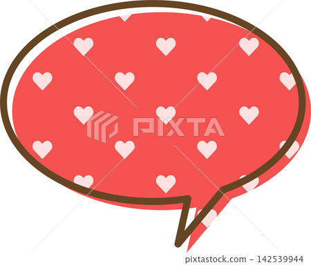 帶有圖案的單一對話氣泡圖標 帶有圖案的單一對話氣泡圖標 142539944