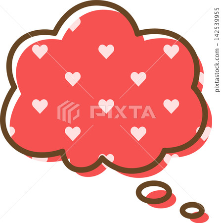 Individual speech bubble icons with patterns 142539955