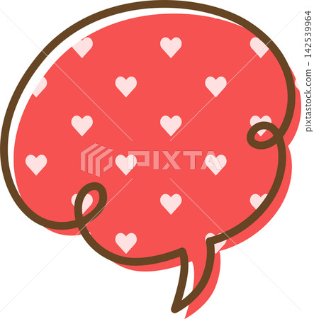 帶有圖案的單一對話氣泡圖標 帶有圖案的單一對話氣泡圖標 142539964