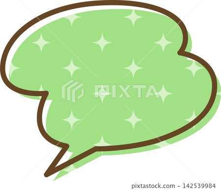 Individual speech bubble icons with patterns 142539984