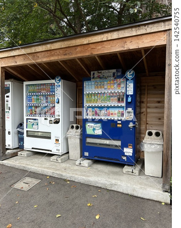 A vending machine corner nestled in nature A vending machine corner nestled in nature 142540755