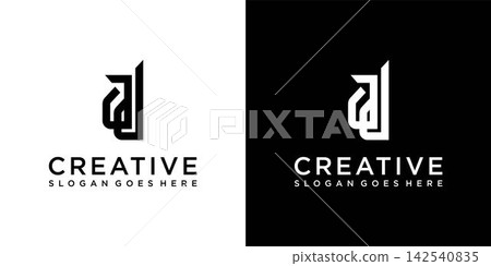AD or DA initial letter logo design vector concept AD or DA initial letter logo design vector concept 142540835