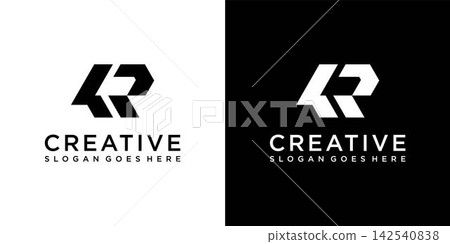 LR or RL initial letter logo design vector concept LR or RL initial letter logo design vector concept 142540838