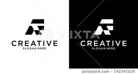 AF or FA initial letter logo design concept. AF or FA initial letter logo design concept. 142541029
