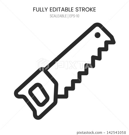Hand saw icon vector illustration 142541058