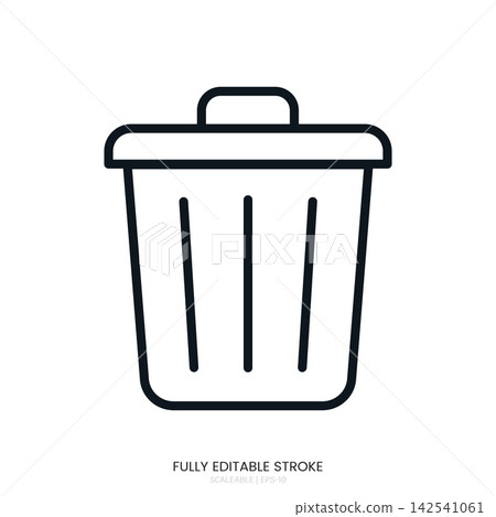 Trash bin icon Trash bin icon 142541061