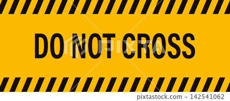 Do not cross warning tape 142541062