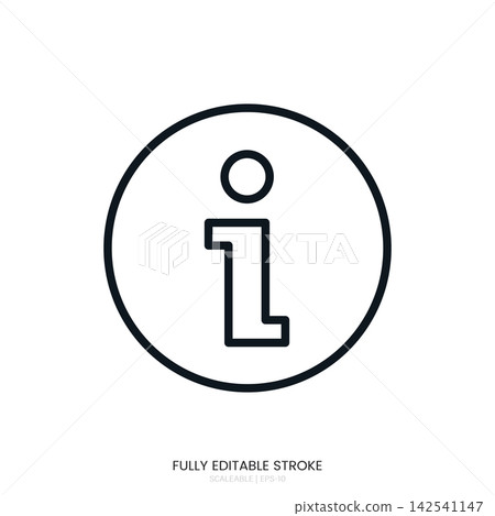 Info icon vector isolated on white background Info icon vector isolated on white background 142541147