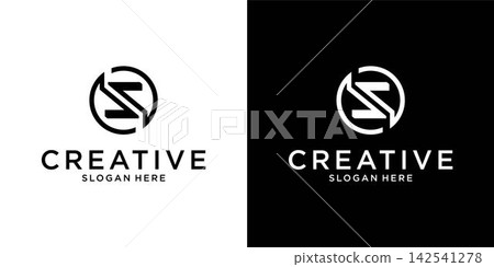 SS or S initial letter logo design vector SS or S initial letter logo design vector 142541278