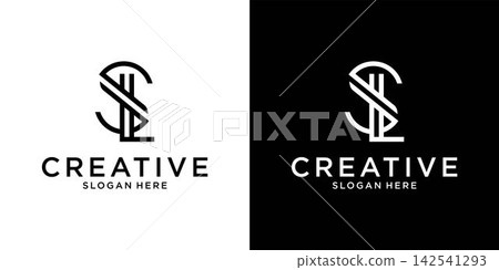 SL or LS initial letter logo design vector template SL or LS initial letter logo design vector template 142541293