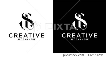 SL or LS initial letter logo design vector template SL or LS initial letter logo design vector template 142541294