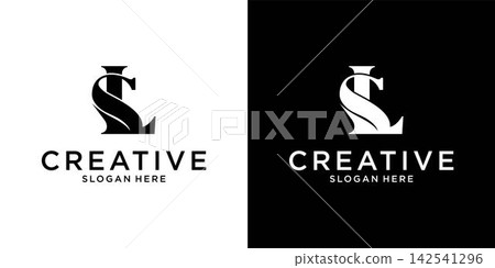 SL or LS initial letter logo design vector template SL or LS initial letter logo design vector template 142541296