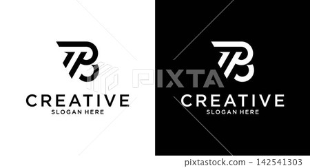 PB or BP initial letter logo design vector PB or BP initial letter logo design vector 142541303