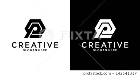 EP or PE initial letter logo design vector template EP or PE initial letter logo design vector template 142541317