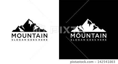 Vintage mountain vector logo design and illustration Vintage mountain vector logo design and illustration 142541863