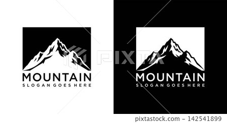 Mountain vector logo design template. Mountain logo. Mountain symbol. Mountain illustration Mountain vector logo design template. Mountain logo. Mountain symbol. Mountain illustration 142541899