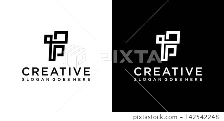 F initial letter logo design template vector F initial letter logo design template vector 142542248