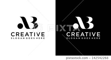 AB or BA initial letter logo design vector template AB or BA initial letter logo design vector template 142542268