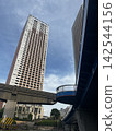 Skyscrapers and bridges viewed from Tokyo Bay: Tokyo's waterfront 142544156