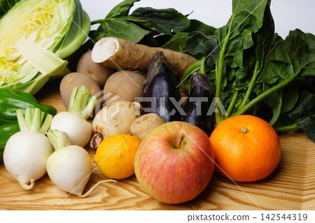 Lots of vegetables and fruits Lots of vegetables and fruits 142544319