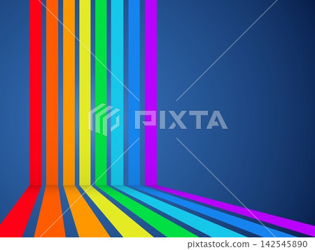 Geometric Rainbow Corner Stripes Graphic Geometric Rainbow Corner Stripes Graphic 142545890