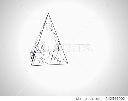 Geometric Wire Pyramid Pattern Geometric Wire Pyramid Pattern 142545902