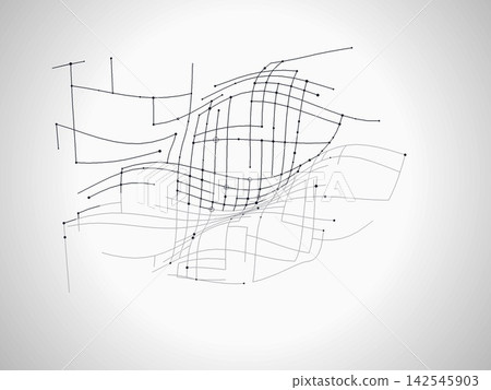 Stylish Wire Wavy Surface Design Stylish Wire Wavy Surface Design 142545903
