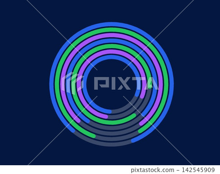 Decorative Color Circles Pattern Decorative Color Circles Pattern 142545909