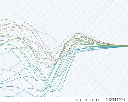 Stylish Vibrant Wavy Lines Graphic Stylish Vibrant Wavy Lines Graphic 142545934