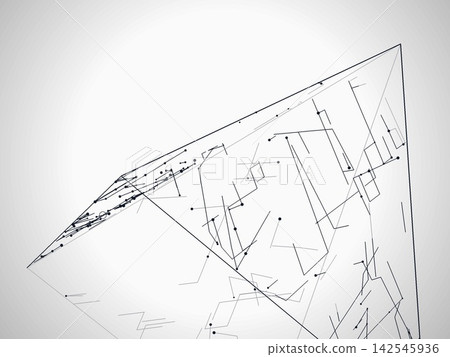 Wire Pyramid Vector Pattern 142545936