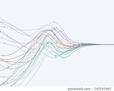 Abstract Vibrant Wavy Lines Design Abstract Vibrant Wavy Lines Design 142545967