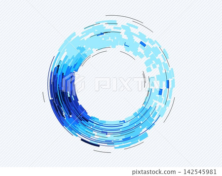 Tech Ring Segments Illustration Tech Ring Segments Illustration 142545981