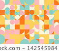 Dynamic Geometric Arc Tiles Pattern 142545984