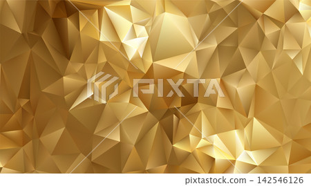 Triangular abstract award gold background. Golden low poly Triangular abstract award gold background. Golden low poly 142546126