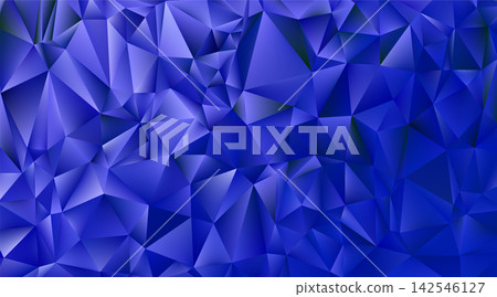 Blue triangle background. Winter Christmas bg. Blue low poly Blue triangle background. Winter Christmas bg. Blue low poly 142546127